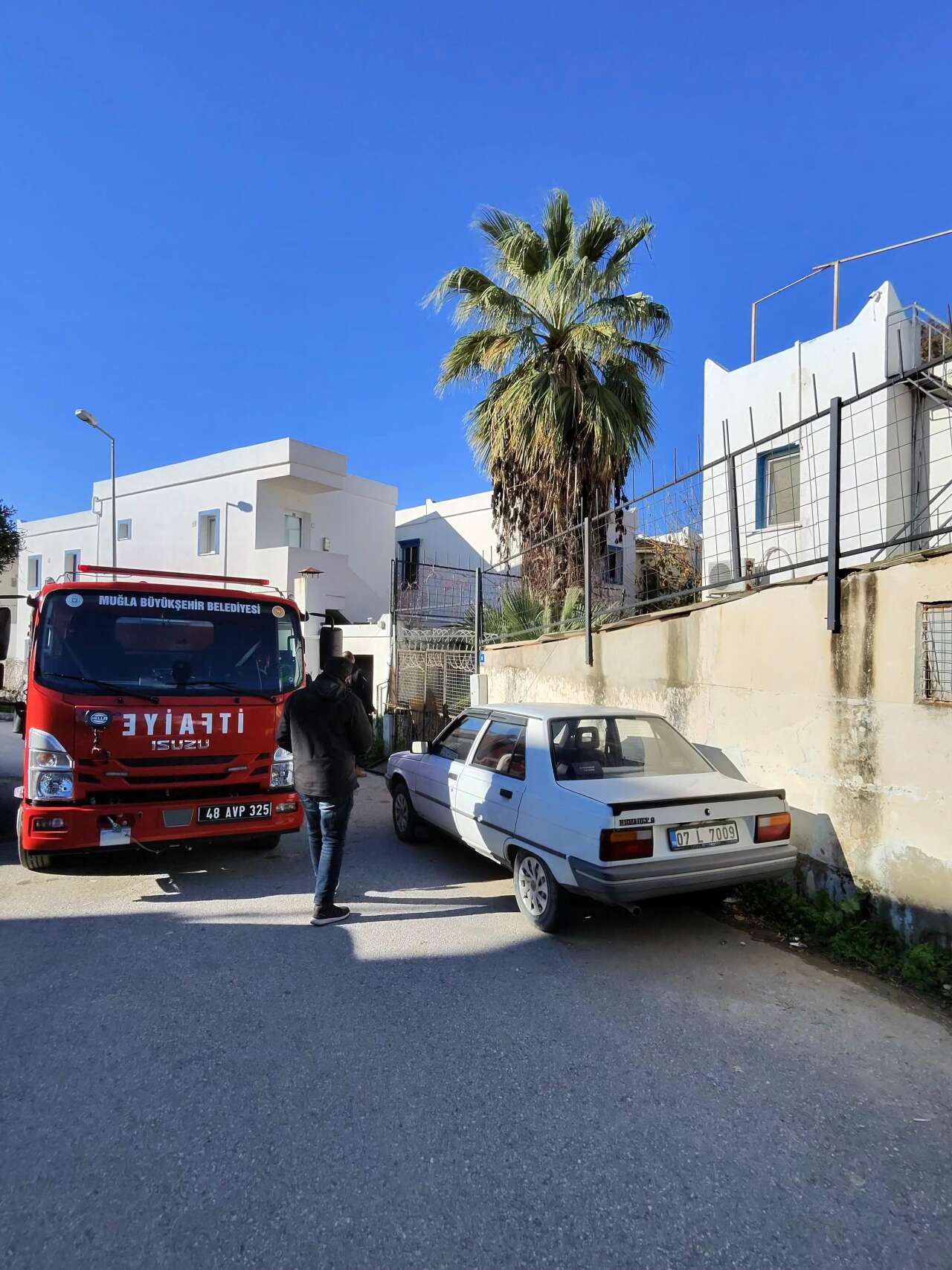 Bodrum’da Yangın Paniği 1